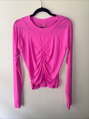 Free People FP Movement Tempo Ruched UV Protection Long Sleeve